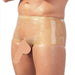 The Latex Clear Boxers with Penis Sleeve for Him - L/XL - Peaches and Screams