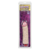 The naturals heavy veined 8 inch vibrating dong thick flesh - peaches and screams