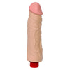 The naturals heavy veined 8 inch vibrating dong thick flesh - peaches and screams