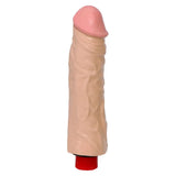 The naturals heavy veined 8 inch vibrating dong thick flesh - peaches and screams