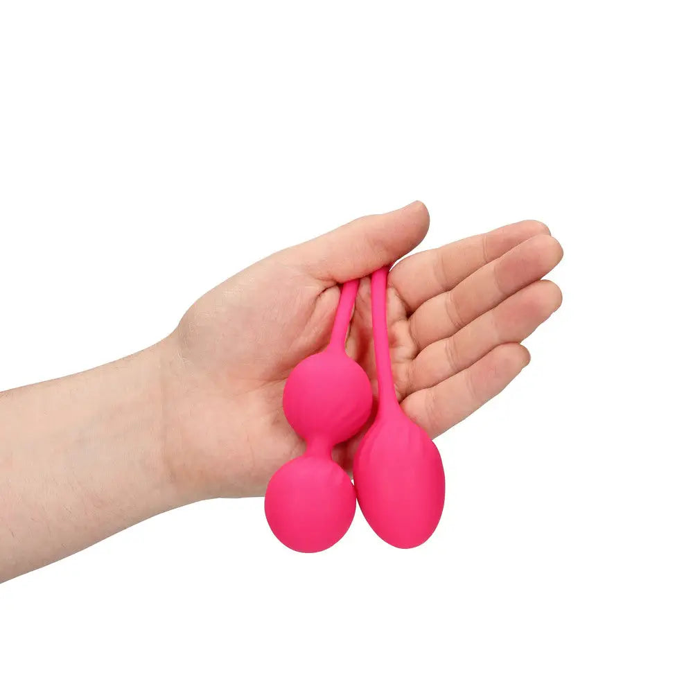 Thumping kegel ball set for pelvic floor training and pleasure - peaches and screams