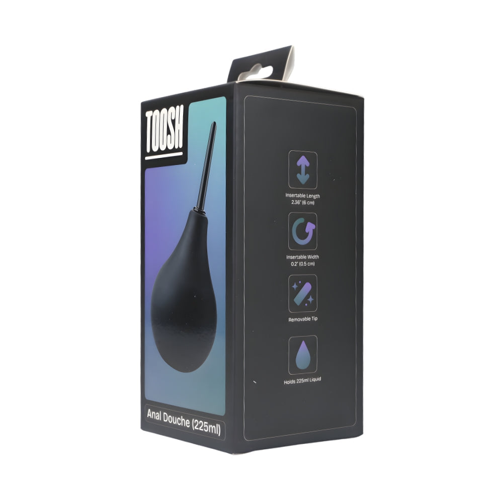 Toosh anal douche 225ml with enema bulb - douches and enemas peaches and screams