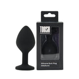 Toosh black silicone butt plug medium - butt plugs peaches and screams