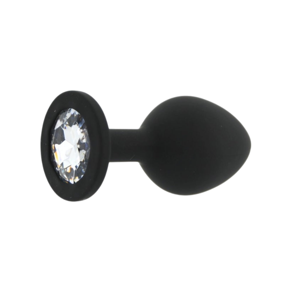 Toosh black silicone butt plug medium - butt plugs peaches and screams