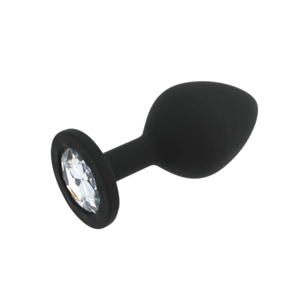 Toosh black silicone butt plug medium - butt plugs peaches and screams