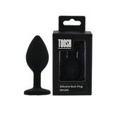 Toosh black silicone butt plug small - butt plugs peaches and screams