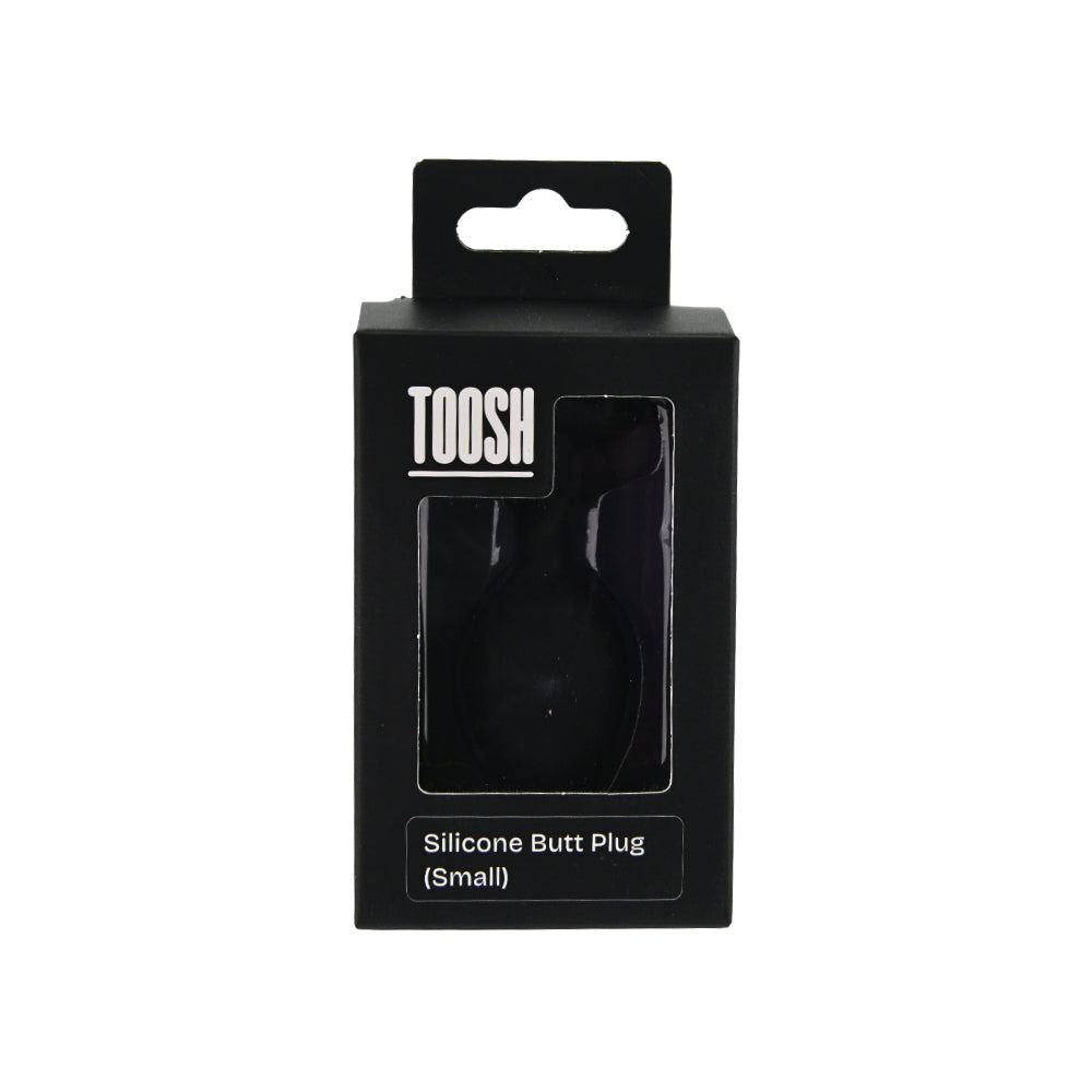 Toosh black silicone butt plug small - butt plugs peaches and screams