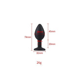 Toosh black silicone butt plug small - butt plugs peaches and screams