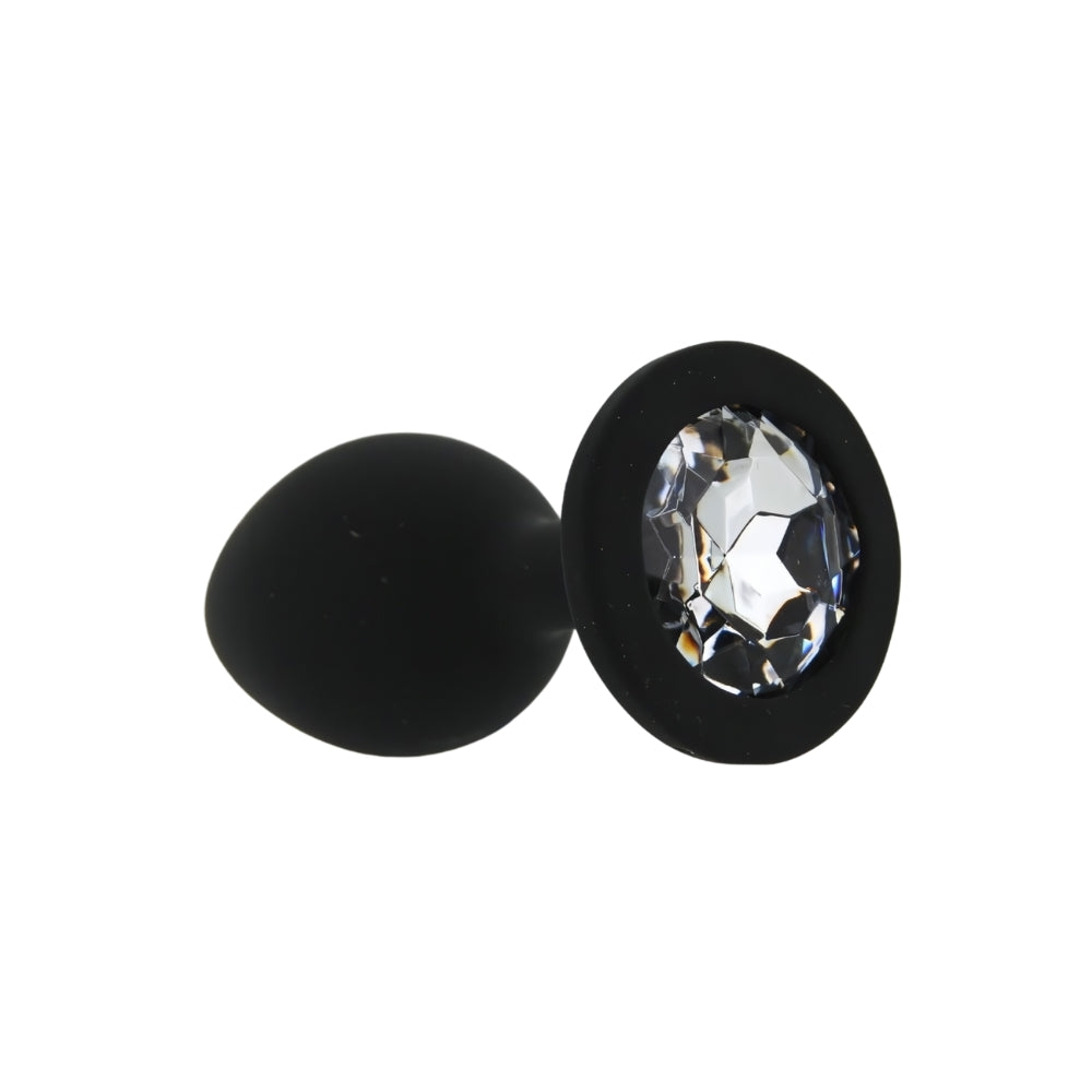 Toosh black silicone butt plug small - butt plugs peaches and screams
