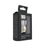 Toosh heart shaped gold butt plug with red stone small - butt plugs peaches and screams