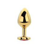 Toosh heart shaped gold with red stone medium - butt plugs peaches and screams
