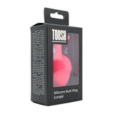 Toosh pink silicone butt plug large - butt plugs peaches and screams
