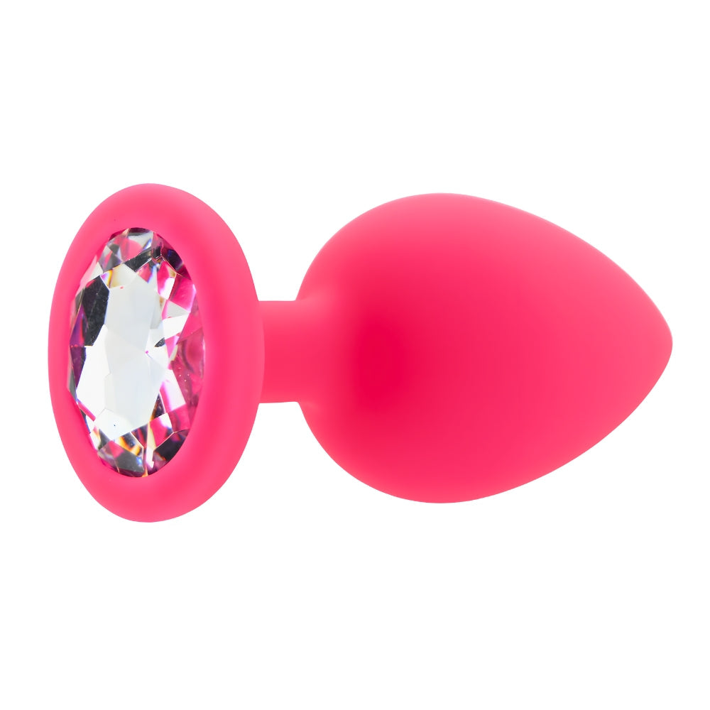 Toosh pink silicone butt plug large - butt plugs peaches and screams