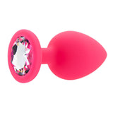 Toosh pink silicone butt plug large - butt plugs peaches and screams