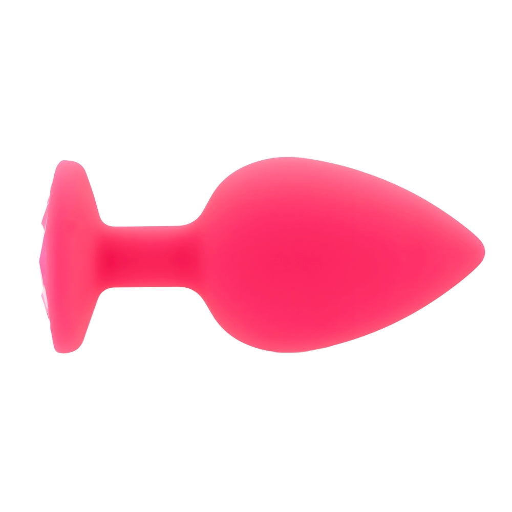 Toosh pink silicone butt plug large - butt plugs peaches and screams