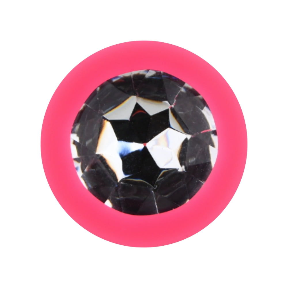 Toosh pink silicone butt plug large - butt plugs peaches and screams