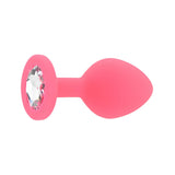 Toosh pink silicone butt plug medium - butt plugs peaches and screams