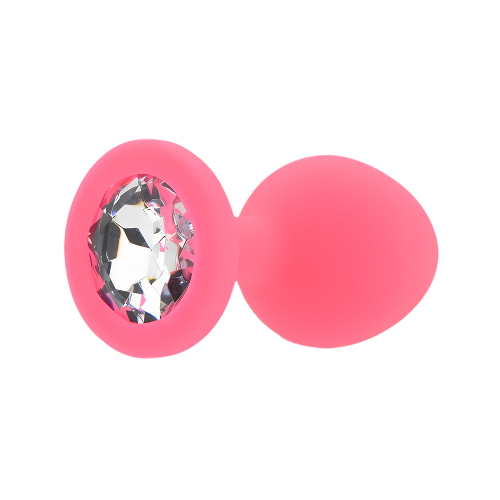 Toosh pink silicone butt plug medium - butt plugs peaches and screams