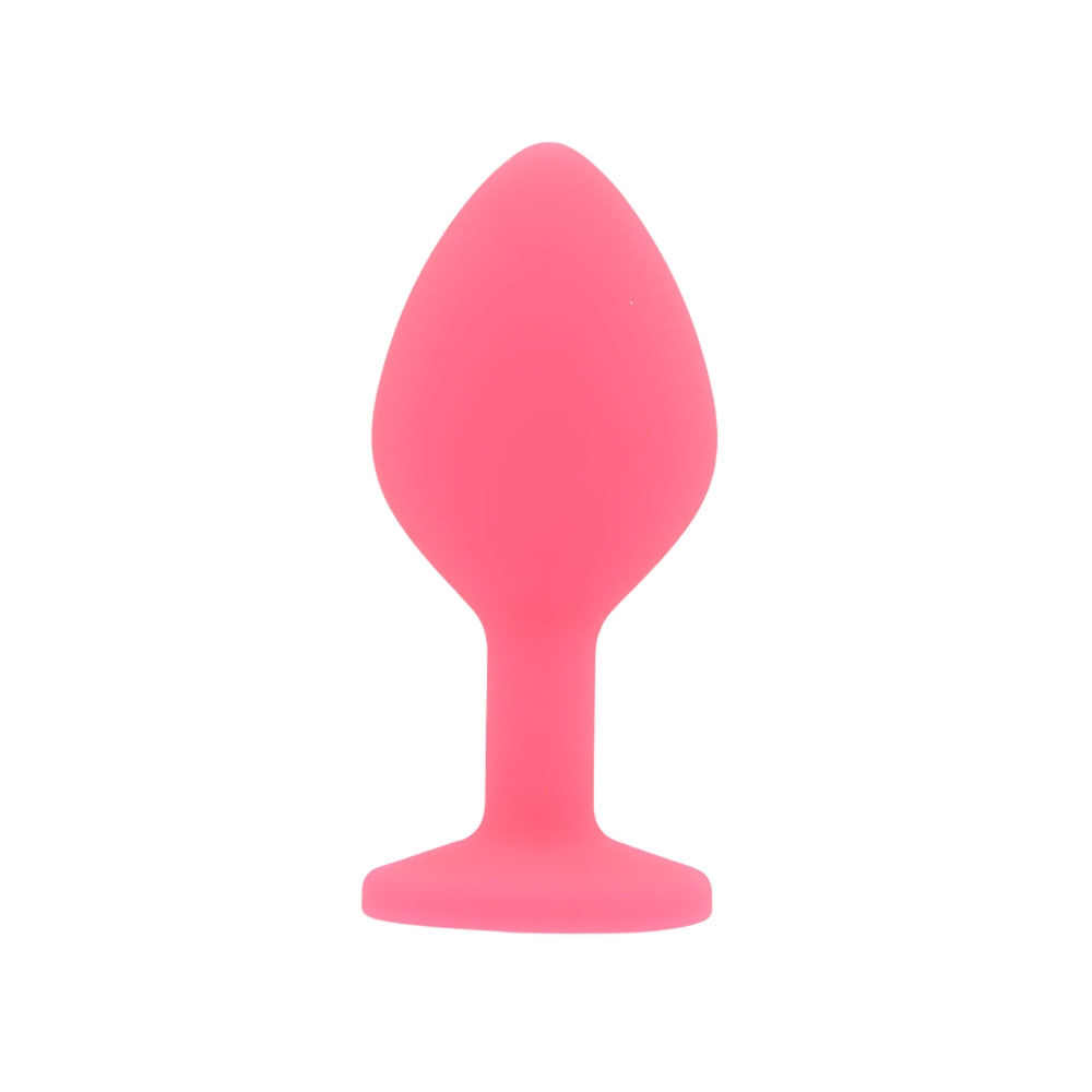 Toosh pink silicone butt plug medium - butt plugs peaches and screams