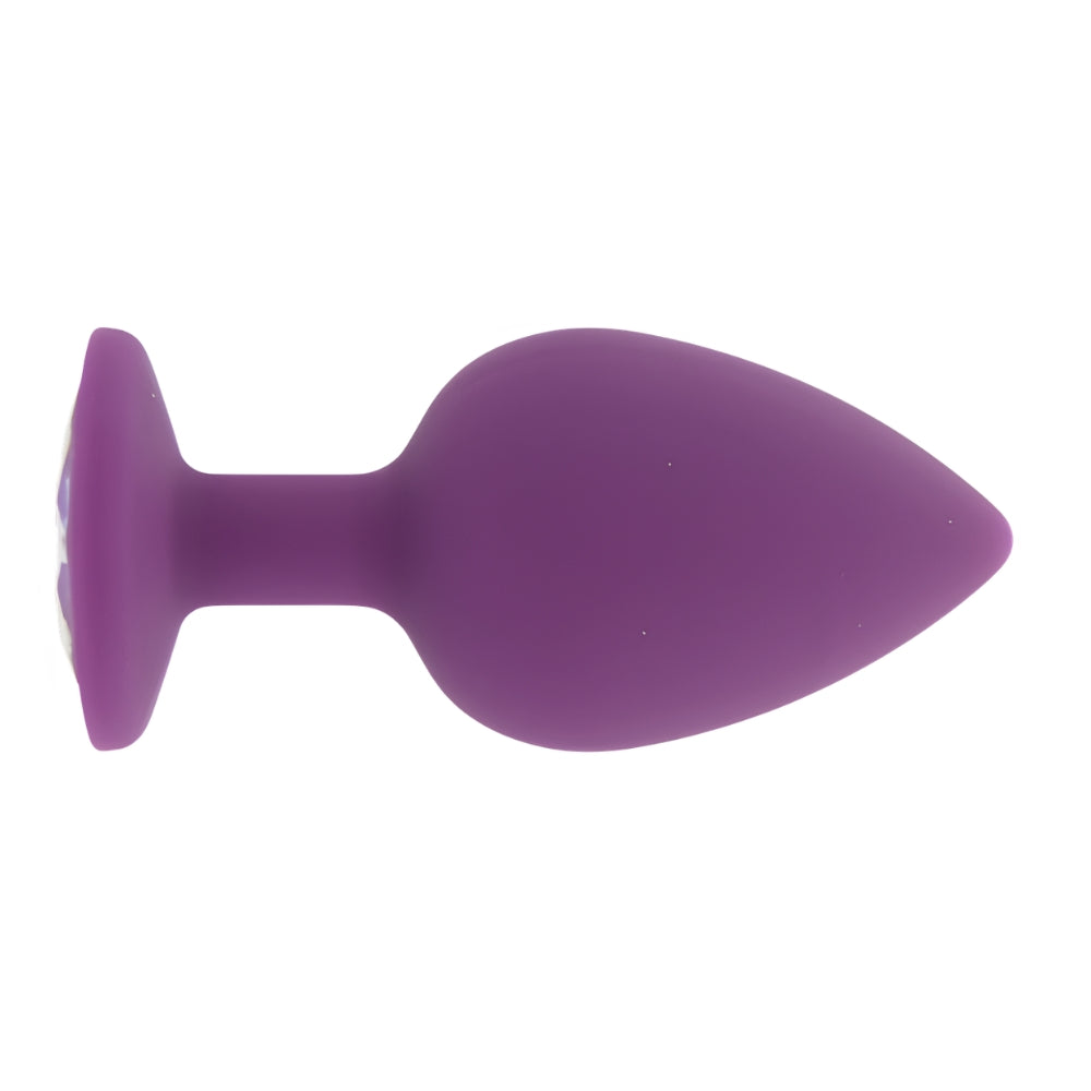 Toosh purple silicone butt plug large - butt plugs peaches and screams
