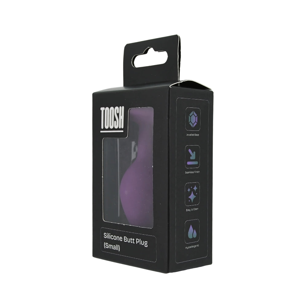 Toosh purple silicone butt plug small - butt plugs peaches and screams