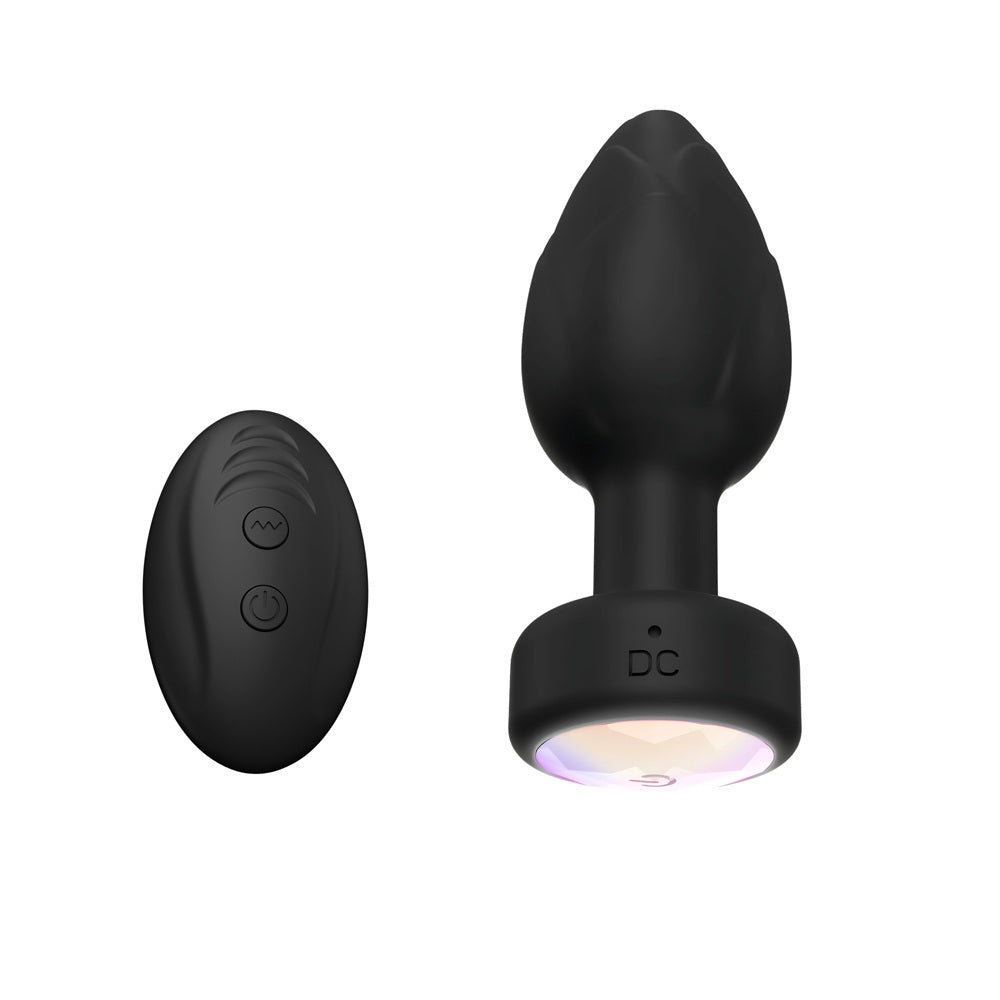 Toosh remote controlled light up vibrating butt plug - butt plugs peaches and screams