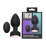 Toosh remote controlled light up vibrating butt plug - butt plugs peaches and screams