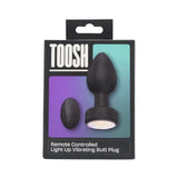 Toosh remote controlled light up vibrating butt plug - butt plugs peaches and screams
