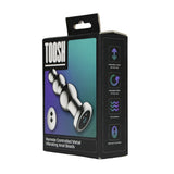 Toosh remote controlled metal vibrating anal beads - anal beads peaches and screams