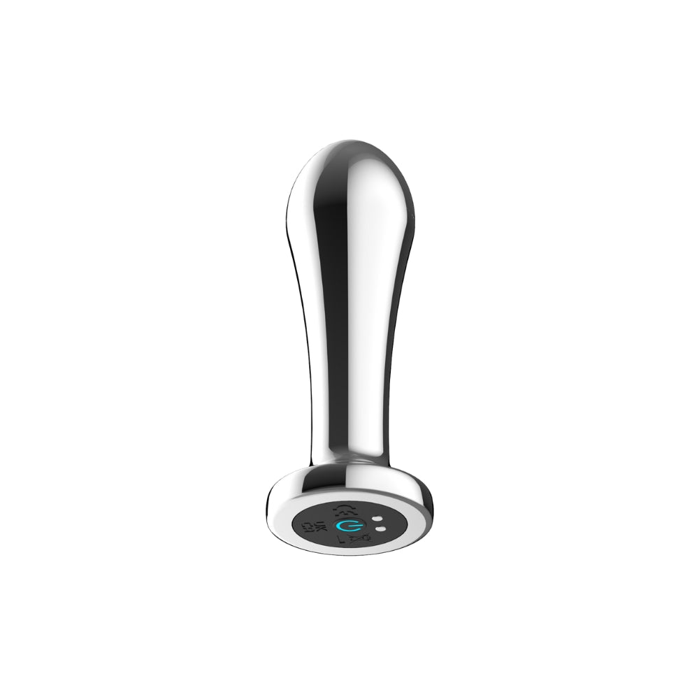 Toosh remote controlled metal vibrating anal plug - anal beads peaches and screams