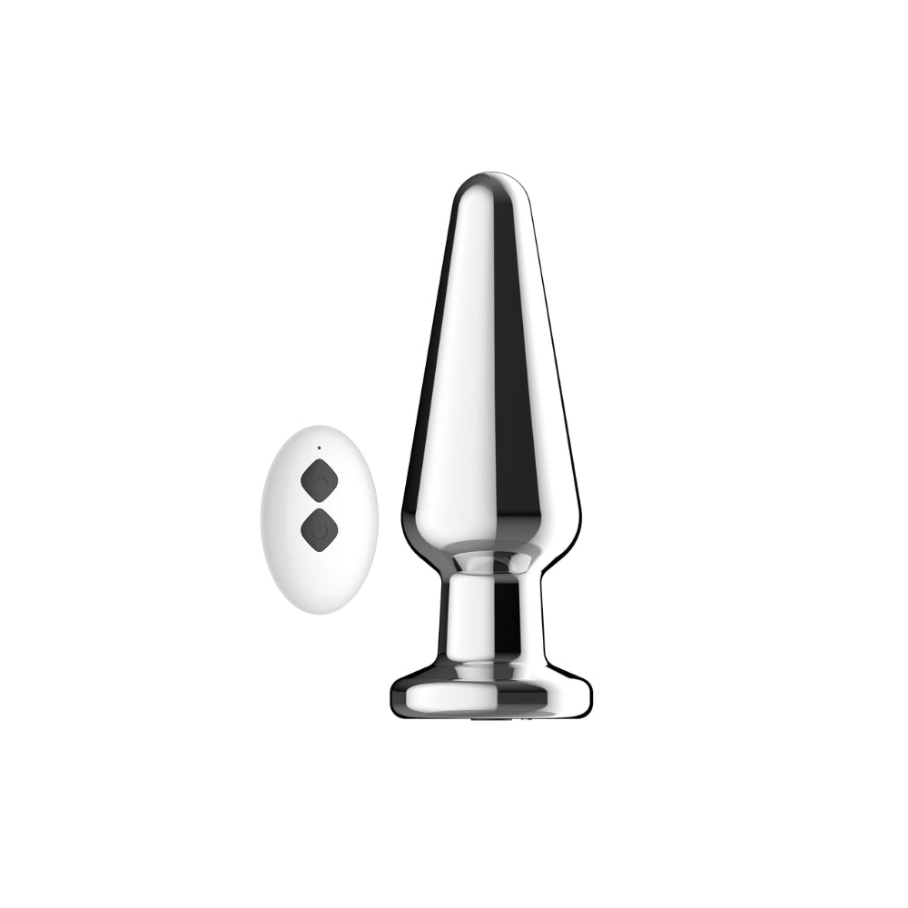 Toosh remote controlled metal vibrating butt plug - butt plugs peaches and screams