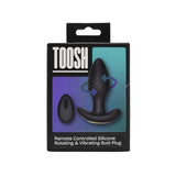 Toosh remote controlled silicone rotating & vibrating butt plug - butt plugs peaches and screams