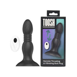 Toosh remote controlled thrusting butt plug - butt plugs peaches and screams