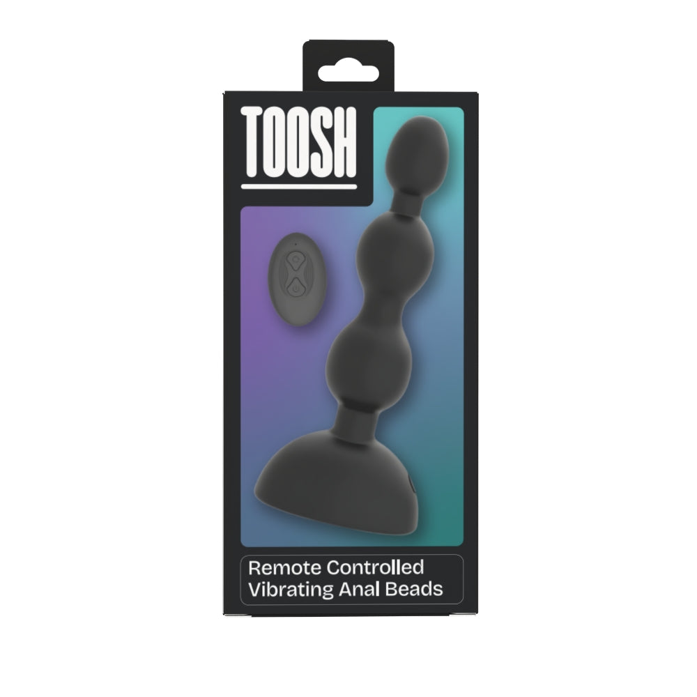 Toosh remote controlled vibrating anal beads - butt plugs peaches and screams