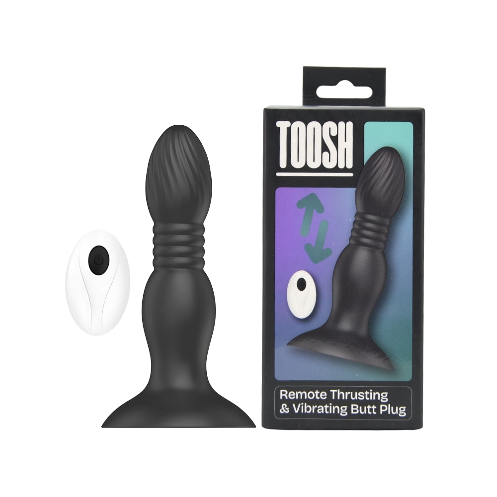 Toosh remote thrusting butt plug - butt plugs peaches and screams