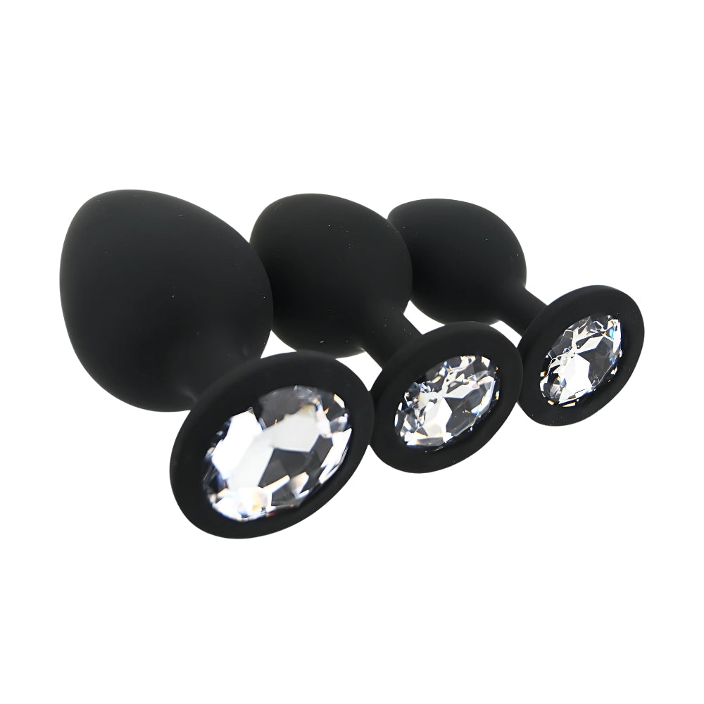 toosh-silicone-butt-plug-black-set-of-3-clear-stone