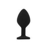 Toosh silicone butt plug black set of 3 clear stone - butt plugs peaches and screams