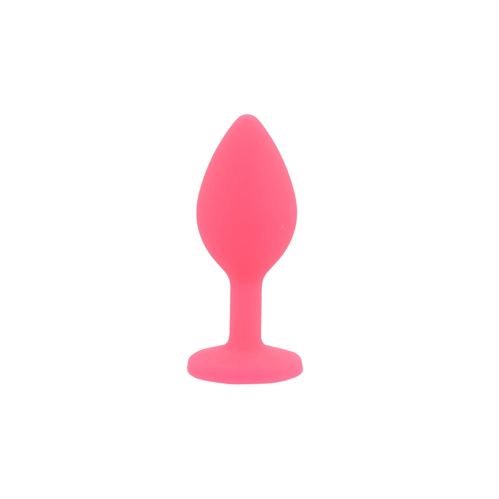 Toosh silicone butt plug pink set of 3 clear stone - butt plugs peaches and screams