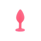 Toosh silicone butt plug pink set of 3 clear stone - butt plugs peaches and screams