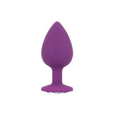 Toosh silicone butt plug purple set of 3 clear stone - butt plugs peaches and screams