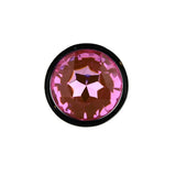 Toosh silver butt plug with pink stone jewelled base - butt plugs peaches and screams