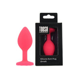 Toosh small pink butt plug with jewelled base - butt plugs peaches and screams