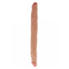 Toy joy 14 inch flesh pvc bendable double ended dildo - peaches and screams