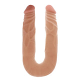 Toy joy 14 inch flesh pvc bendable double ended dildo - peaches and screams