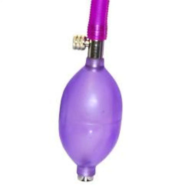 Toy Joy 8-inch Purple Penis Pump with Powerful Suction - Peaches and Screams