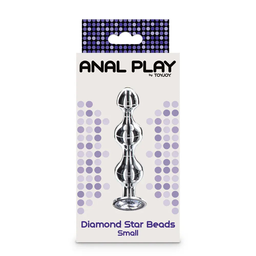 Toy Joy Metal Stainless Steel Small Diamond Star Beads - Peaches and Screams