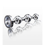 Toy joy stainless steel large diamond anal beads 5.25 inch - peaches and screams