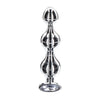 Toy joy stainless steel medium diamond anal beads 4.5 inch - peaches and screams