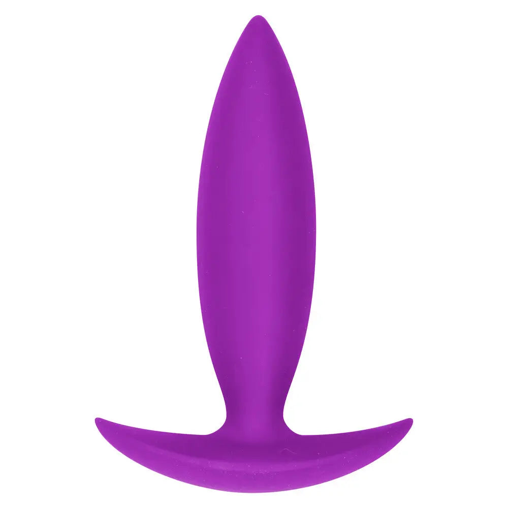 Toyjoy 3.9 inch purple silicone beginners butt plug - peaches and screams