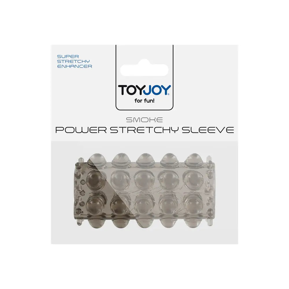 Toyjoy black rubber stretchy penis sleeve for girth - peaches and screams